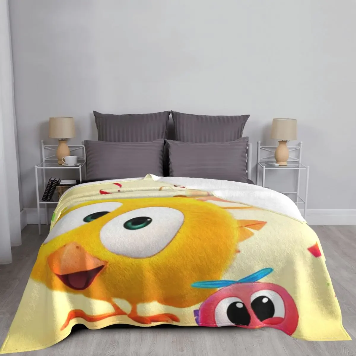 where's chicky Funny gift for fans where's chicky characters Throw Blanket Vintage Blanket 4