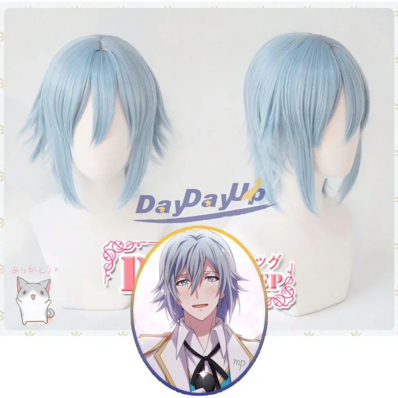 

IDOLiSH7 Tamaki Yotsuba Cosplay Wig Light Blue Short Game Role Play Synthetic Hair for Carnival Halloween Costume Party Wigs