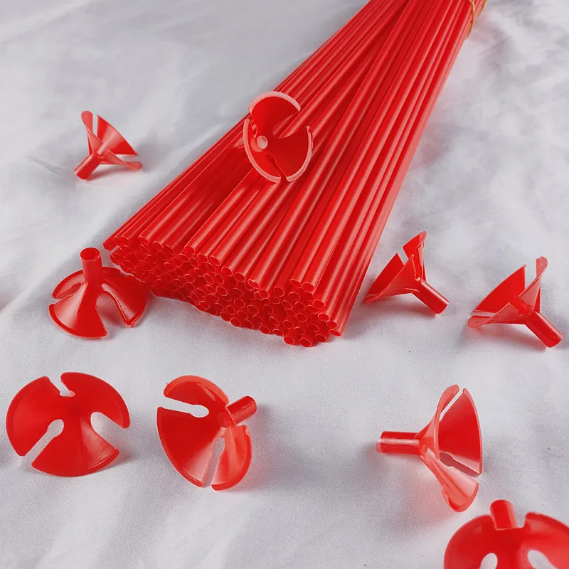 

10/20/30/50pcs 42cm Latex Balloon Stick Multicolor Plastic Macaron Balloon Holder Cups for Wedding Birthday Decor Accessories