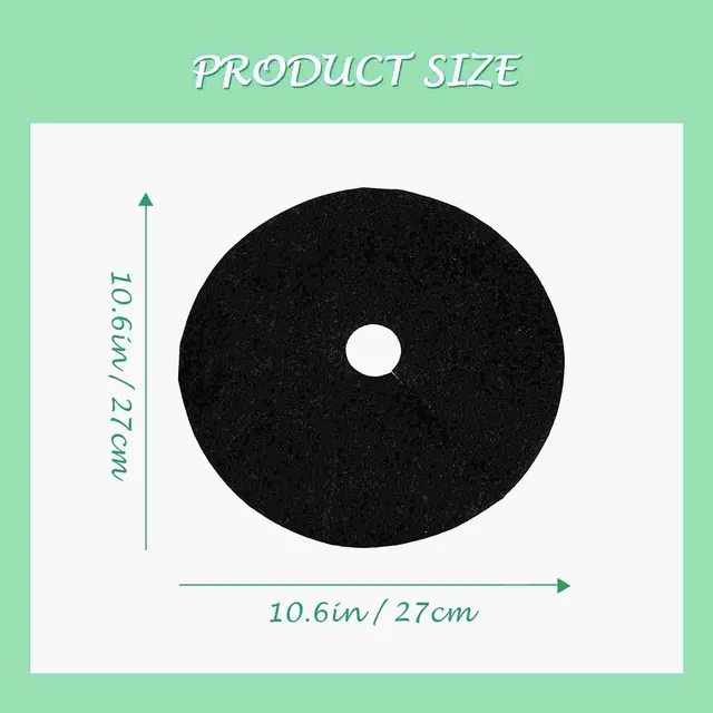 20 Db Tartozékok Gyomlálószövetelője 27X27Cm Nem Szőtt Földi Szerszám Fekete Fa Védelemhez Való Hozzáférés - Image 3