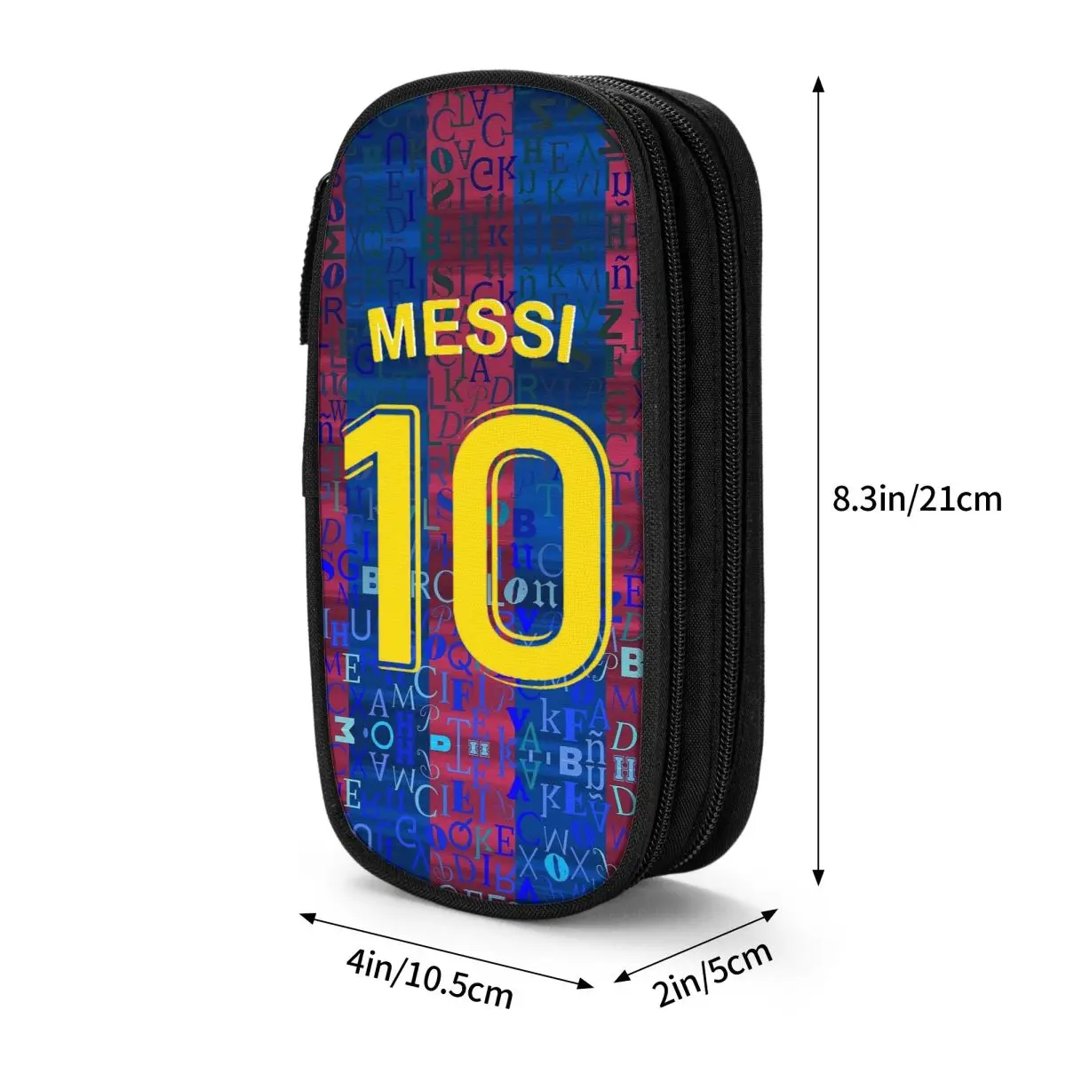 Argentina Number 10 Football Soccer Pencil Case Pen Bag Girl Boy Large Storage Students School Gifts Pencil Box