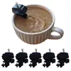 Boat Motor Coffee Stirrer Mug Attachment Coffee Mixer with Stainless Steel Clip Propeller Penetrates Deeply Mixing