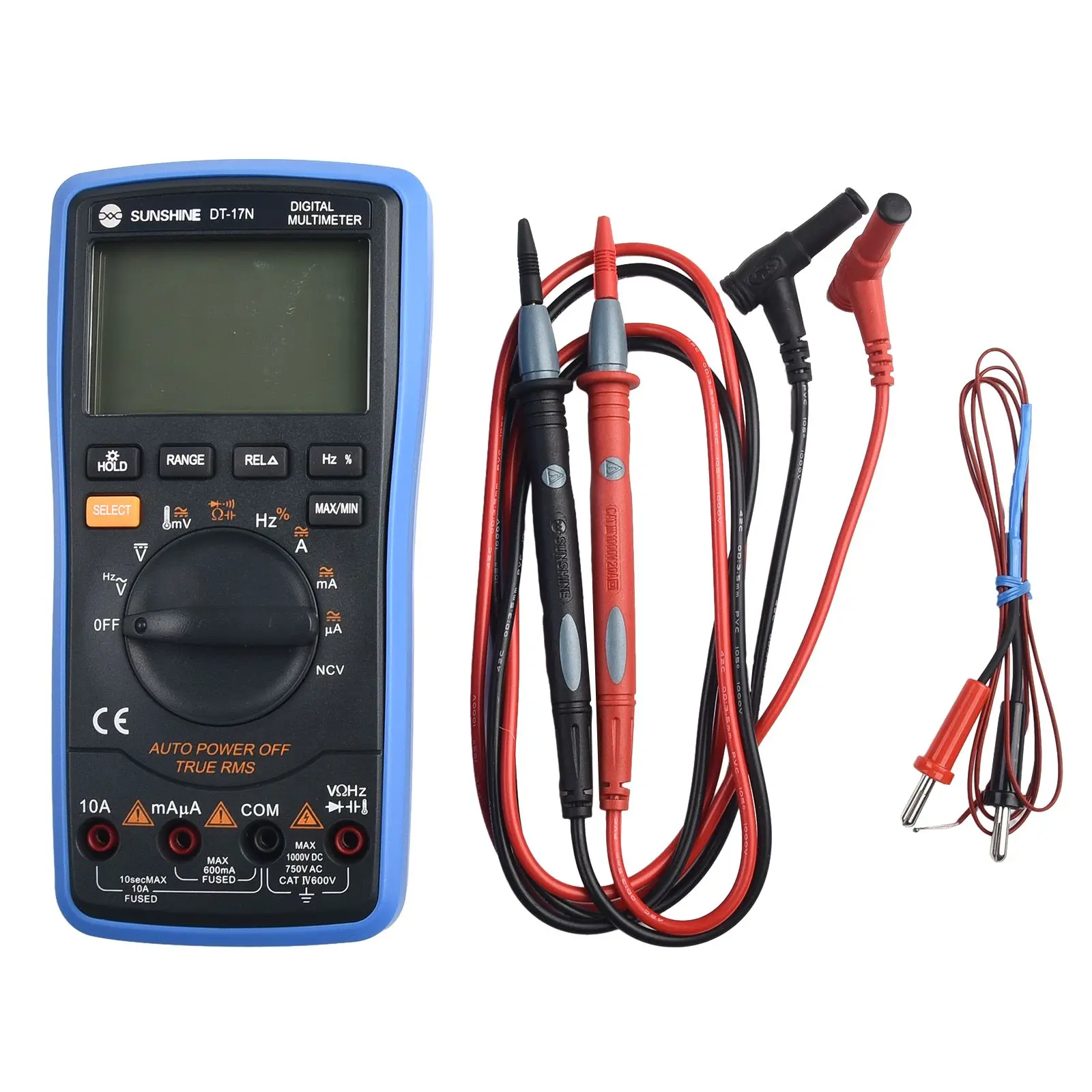 

Dt 17n Multimeter Range Lcd Display Multimeter Auto Digital Multimeter Automatic Digital Instrument Tester Tool