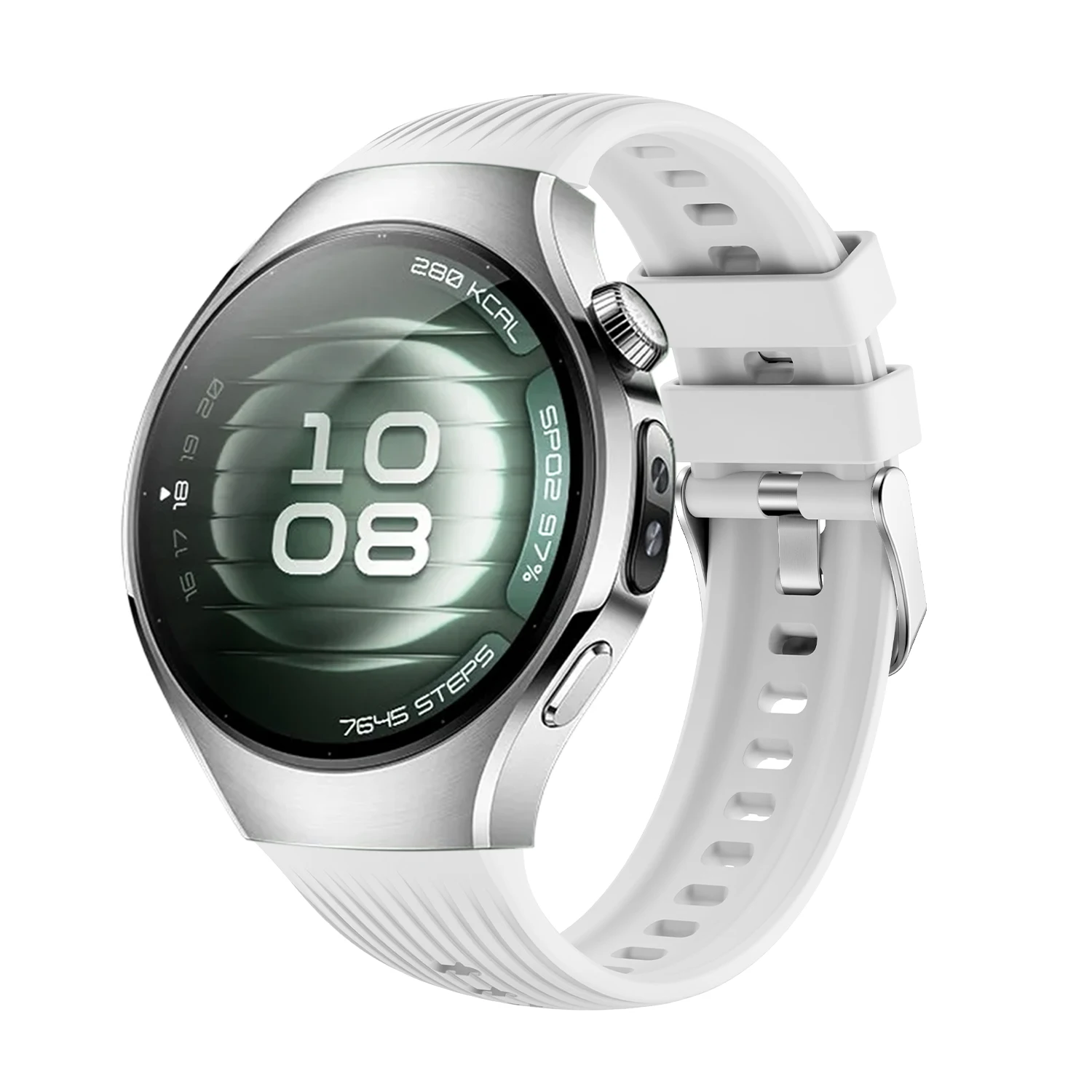 Breathable Silicone Sport Strap - No Gaps Elastic Smartwatch Band