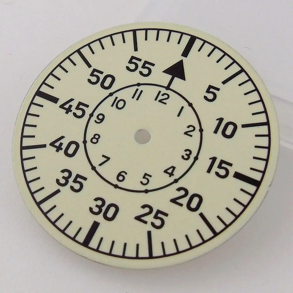 Elegant Vintage White Diver Watch with Luminous Hands - 29mm & 33.5mm Dial