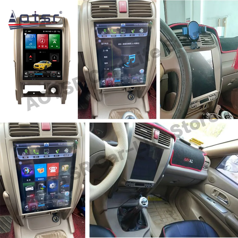 Schermo Tesla 256G Lettore Multimediale Android 12 Per Great Wall Haval H3 2003 2004 2005 2006 2007 2008 2009 Unità Principale Radio Stereo