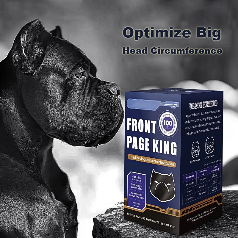 Bulldog Nutrition Supplement Enhance Physical Fitness Optimize Front Page, Chest Expanding, Gain Weight And Muscle, Pet Dog