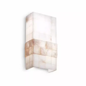 Luxury Minimalist Raw Marble Wall Lamp 1