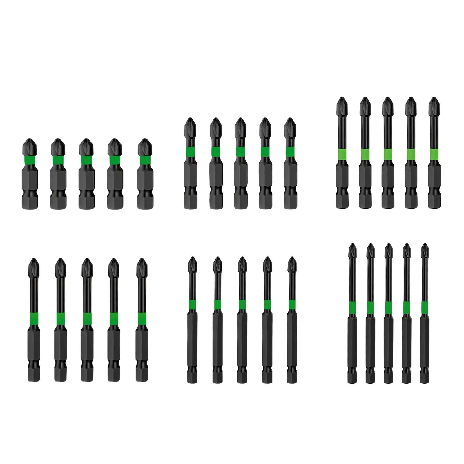 

5 ударных бит, Набор бит для отвертки с шестигранной ручкой 1/4 дюйма