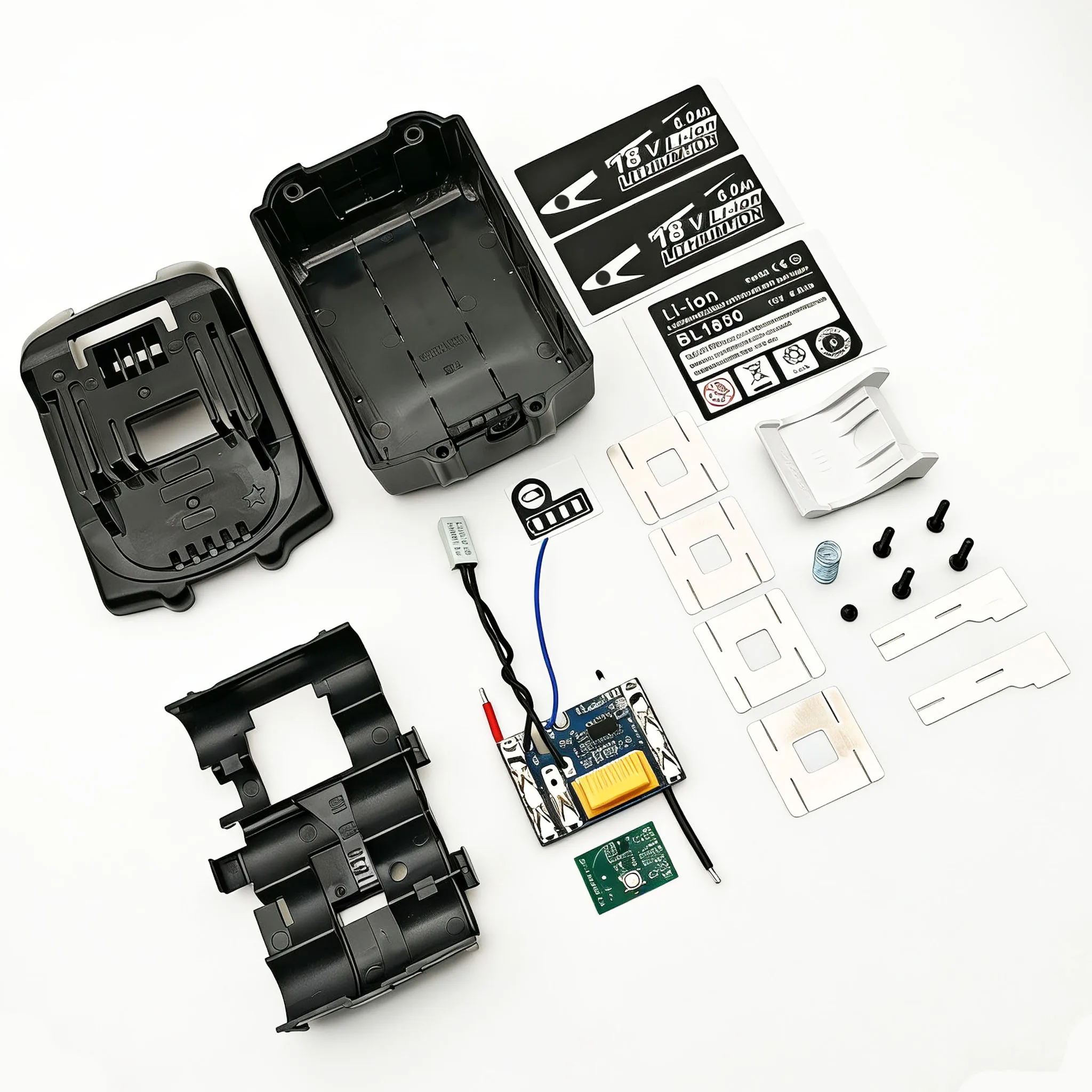 MAKITA 18V 리튬 이온 배터리 케이스 박스 BSM PCBA 충전 보호 회로 기판 BL1830 6.0Ah LED 리튬 이온 배터리 표시기