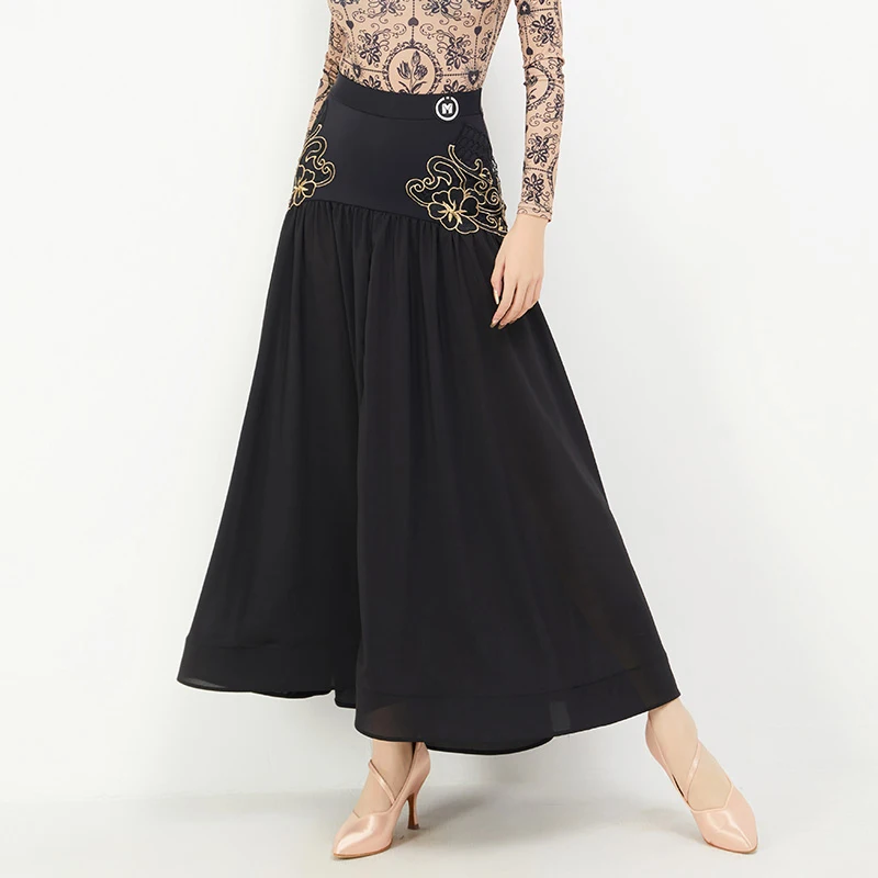 

2023 New Ballroom Dance Skirts For Women Chacha Rumba Tango Modern Dance Swing Skirt Latin Dance Performance Costumes DQS12614