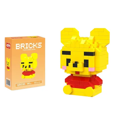 Disney 214 style Winnie LinaBell StellaLou Building Blocks Princess Cartoon Figrues Bricks Children's Assembly Toys Model Gift - Image 54