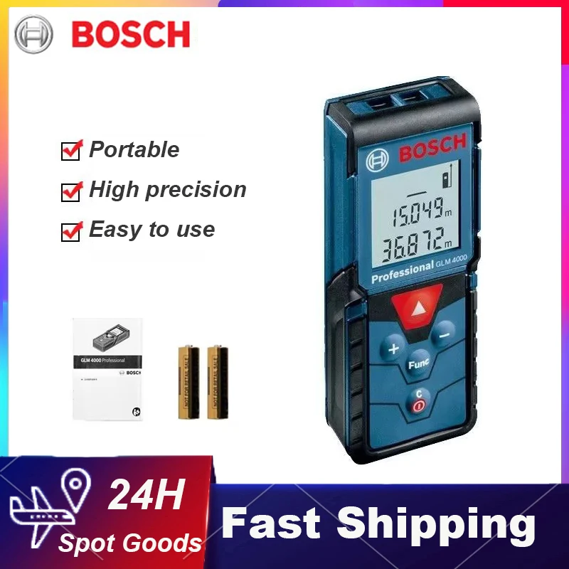 

Bosch Laser Range 40m Finer Digital Tape Measure Distance Meter Rangefinder Measuring Instrument GLM 4000