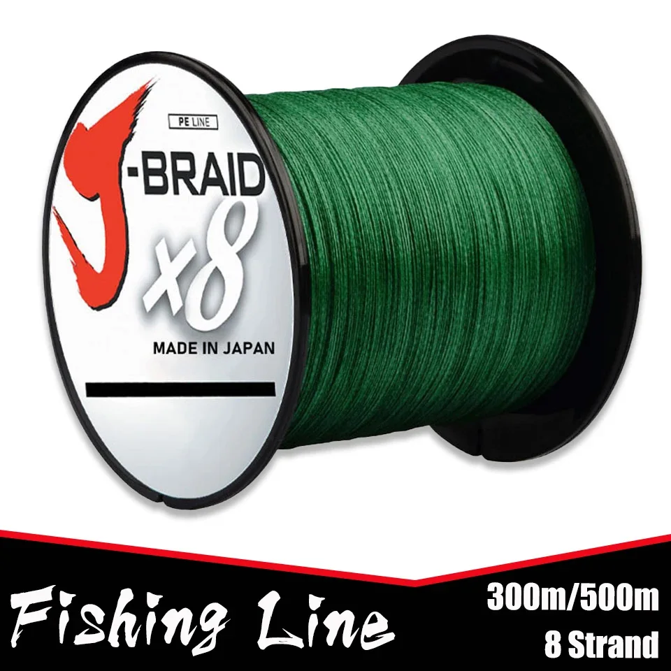 8 Strand 300m 500m Japan Super Strong PE Braided Fishing Line Multifilament Braid Thread 8 Braid 18LB 22lb 35lb 87LBS fishing line