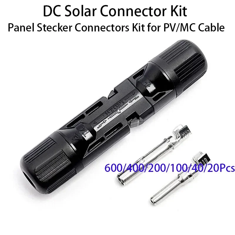 DC 태양광 커넥터 패널 커넥터 키트, PV/MC 케이블용, 1000V30A, 2.5..
