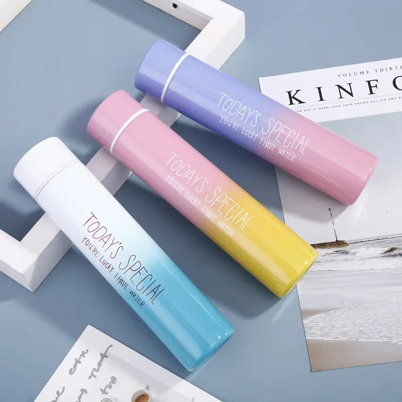 200Ml Slim Mini Tazza Termica A Doppia Parete Tazza Da Viaggio Bottiglia Termica Per Acqua Tazza Sottovuoto Scuola Casa Tè Caffè Bottiglia Per Bevande