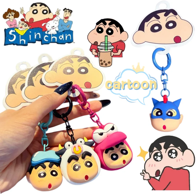 Portachiavi Crayon Shin-chan Miyako Noharra, cartone animato, design accattivante, alla moda, per coppie, accessorio per zaino studentesco