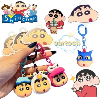 Portachiavi Crayon Shin-chan Miyako Noharra, cartone animato, design accattivante, alla moda, per coppie, accessorio per zaino studentesco