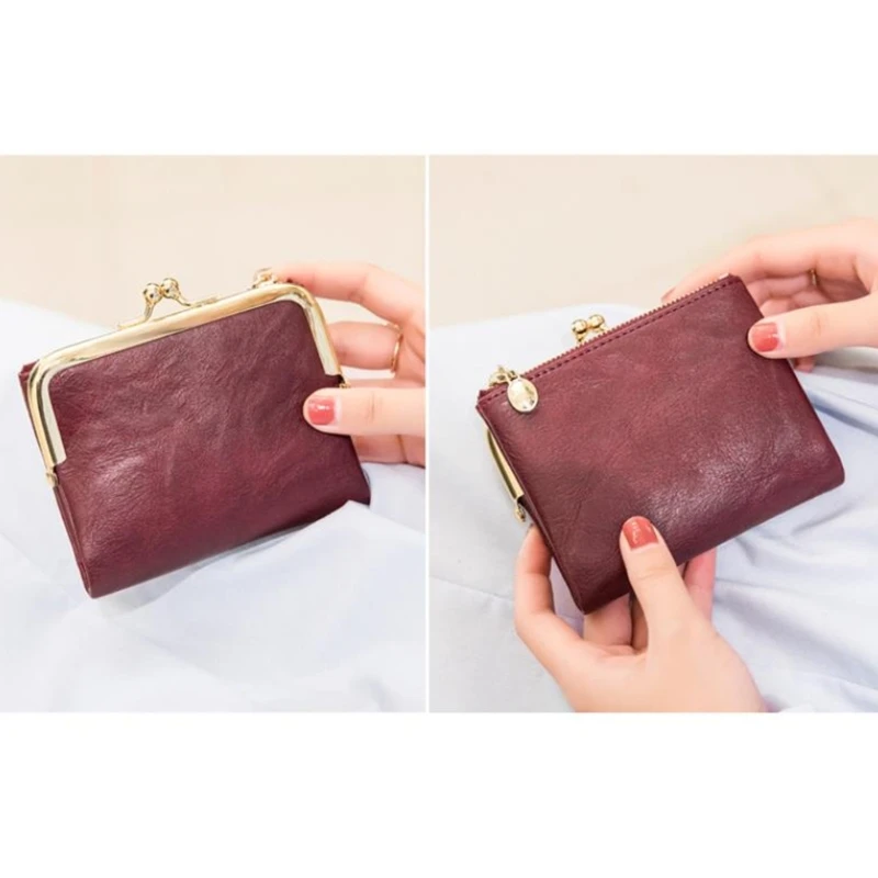 Fashion Business Money Coin Purse Wallet PUCredit Card Holder for Women
