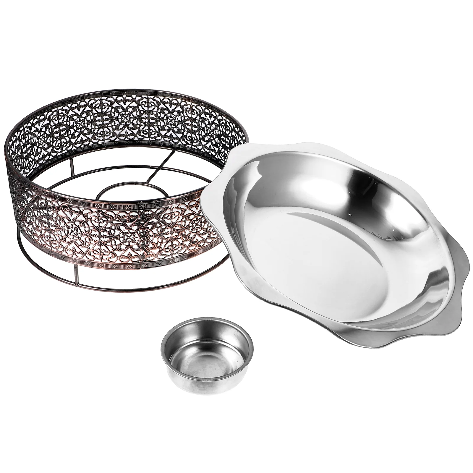 

Cooking Utensils Seafood Saute Pan with Lid Stainless Steel Hot Pot for Restaurant