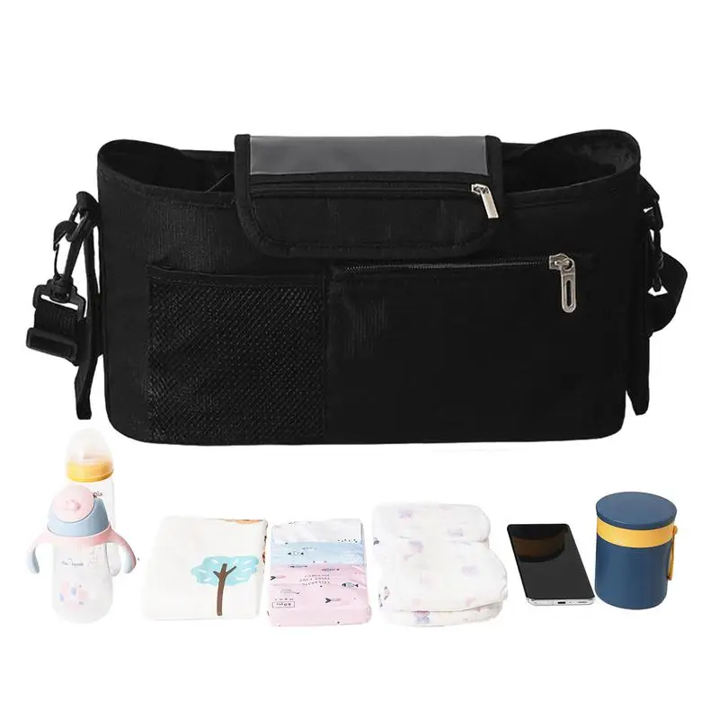 

Stroller Bag Organizer Durable Zippered Waterproof Stroller Bag with Anti-Slip Straps Anti-Slip Straps and Shoulder Bag