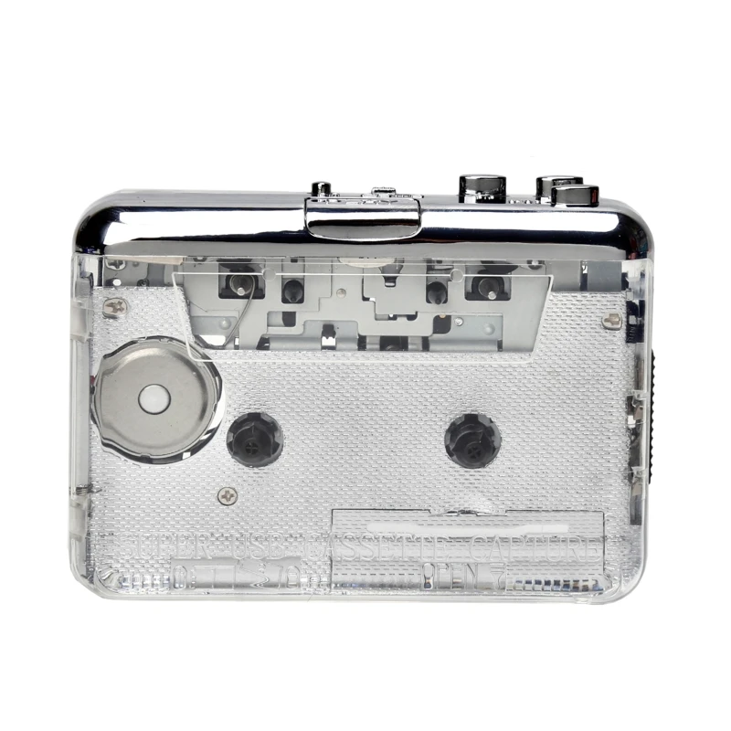 Cassette Player Portable Tape Recorder To Mp3 Full Transparent Shell USB /Type-C Port Cassette To MP3 Format Tape Player