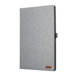 Premium Fabric Flip Case with Anti - Crack Cover and Card Slot for HUAWEI MatePad Mini (GRAY)