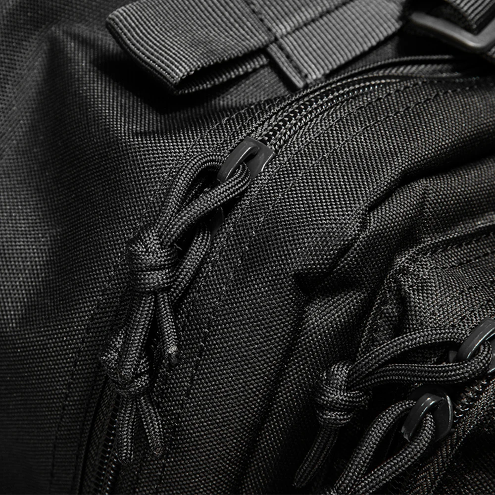 Waterproof Black Tactical Backpack for Outdoor Hiking