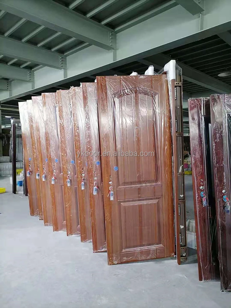 Entrance Gates Solid Wood Rolling Glass Door Automatic Gate Armored Entrance Compound Security Door 5