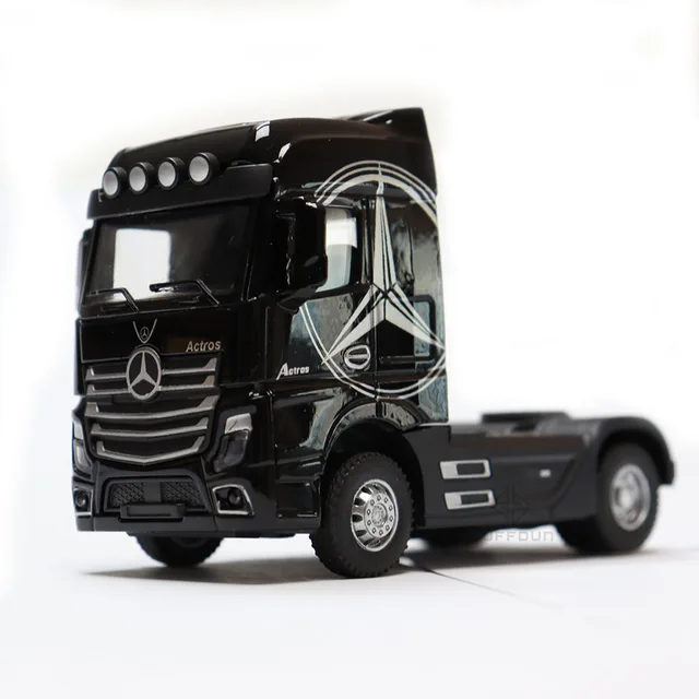 1/50 Diecast Alloy Truck Toy Car Model Removable Engineering Transport Container Lorry Vehicle With Light Pull Back Toy For Boys 6