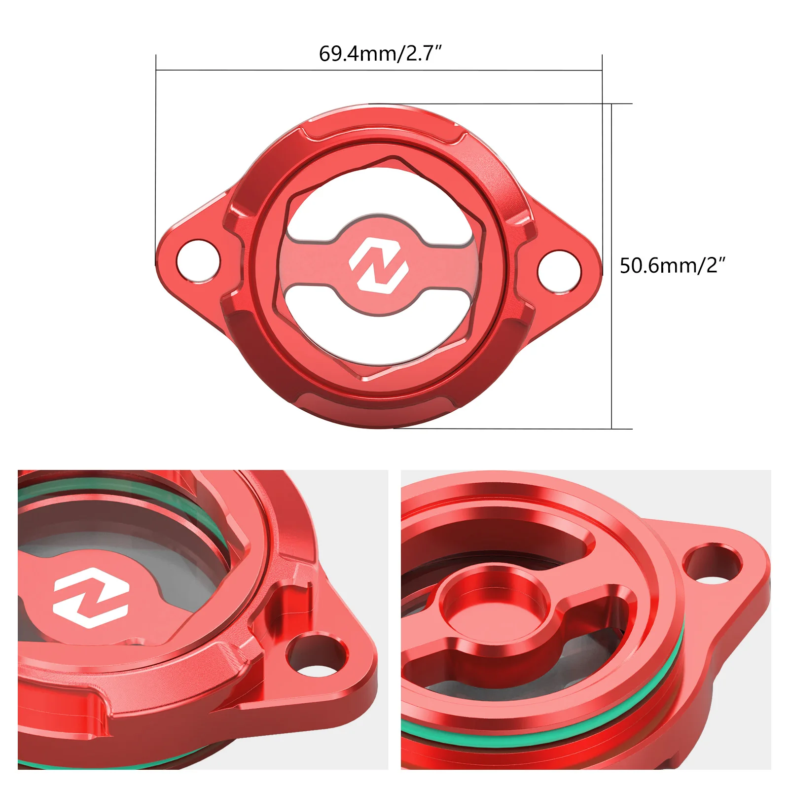 Ölfilter-Abdeckkappe für Honda 2020–2026 CRF 1100 CRF1100L Africa Twin /Adventure Sports DCT CRF1000L Africa Twin /ADV 2016–2019 – Detail 2