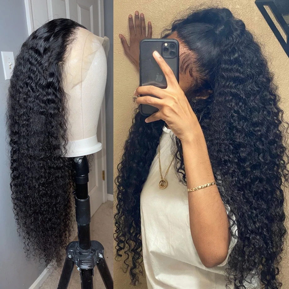 Loose Deep Wave Frontal Wig Hd Transparent Curly Lace Front Human Hair Wigs Glueless Full Water Wet And Wavy |