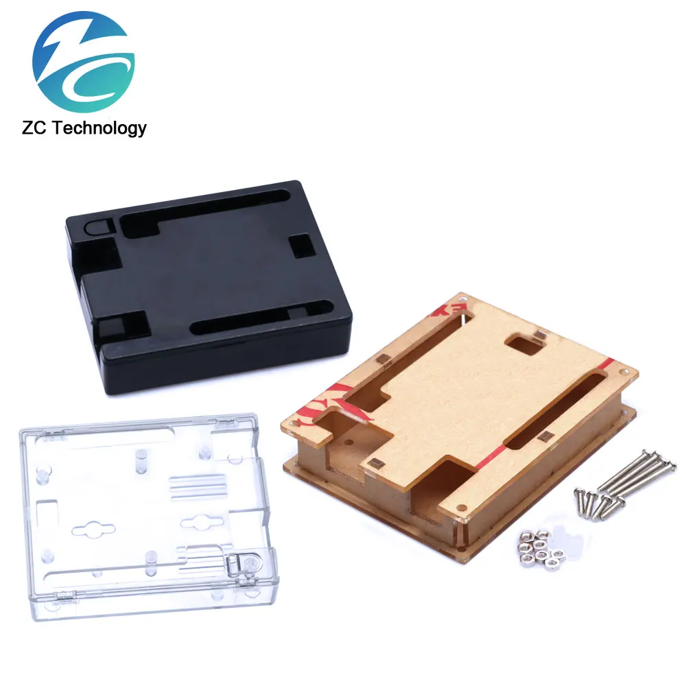 Black ABS Plastic Case Shell Transparent Acrylic Box set (1-5 Pack)