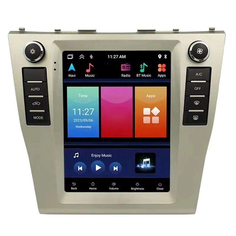 9.7인치 화면 차량용 멀티미디어 플레이어 자동차 라디오 프레임, 2DIN 프레임 (도요타 캠리 2008 2009 2010 2011용)