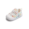 Baby Girls Boys Colourful Polka Dot Trainers For  With Rubber Soles  Non-slip Velcro Anti-bumping Toes Infant Toddler Shoes 1