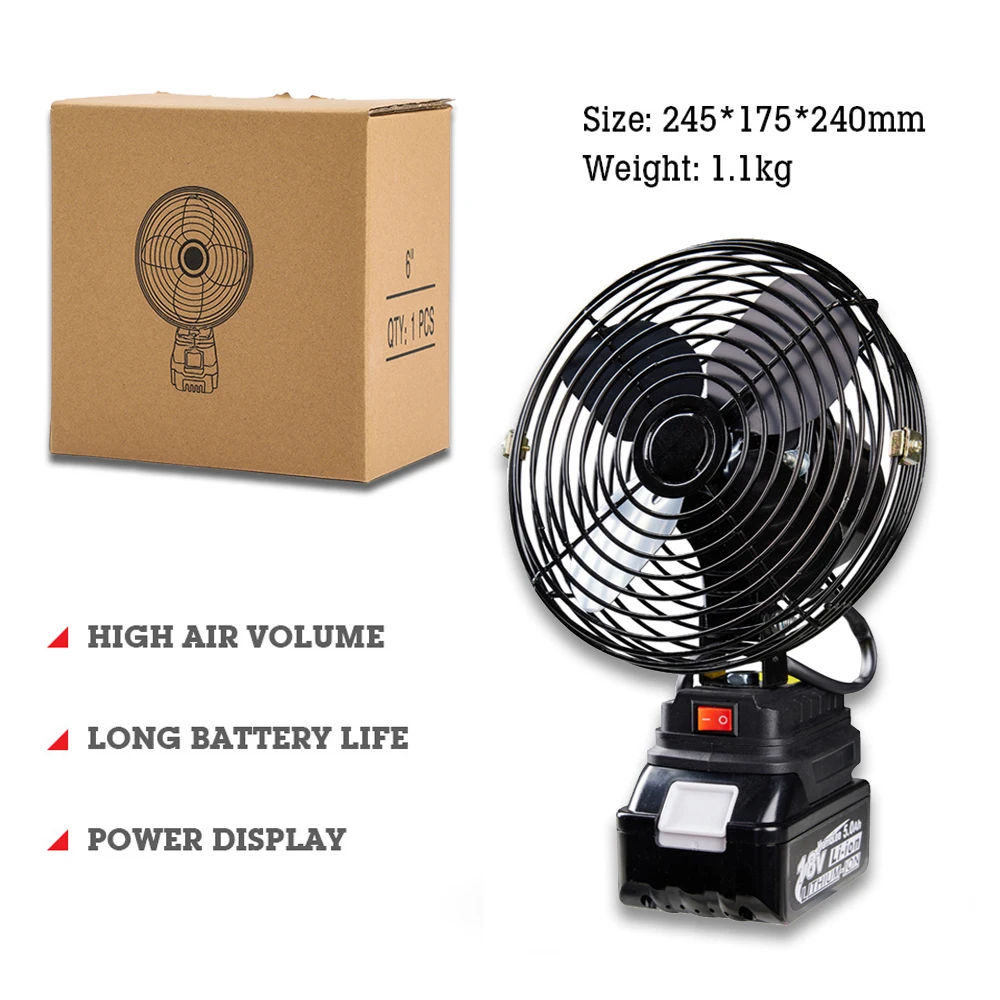 Kamolee Large Capacity Cordless Electric Fan Lithium Electric Fan Mini Fan  Portable Household Outdoor Camping Tent Fans - AliExpress