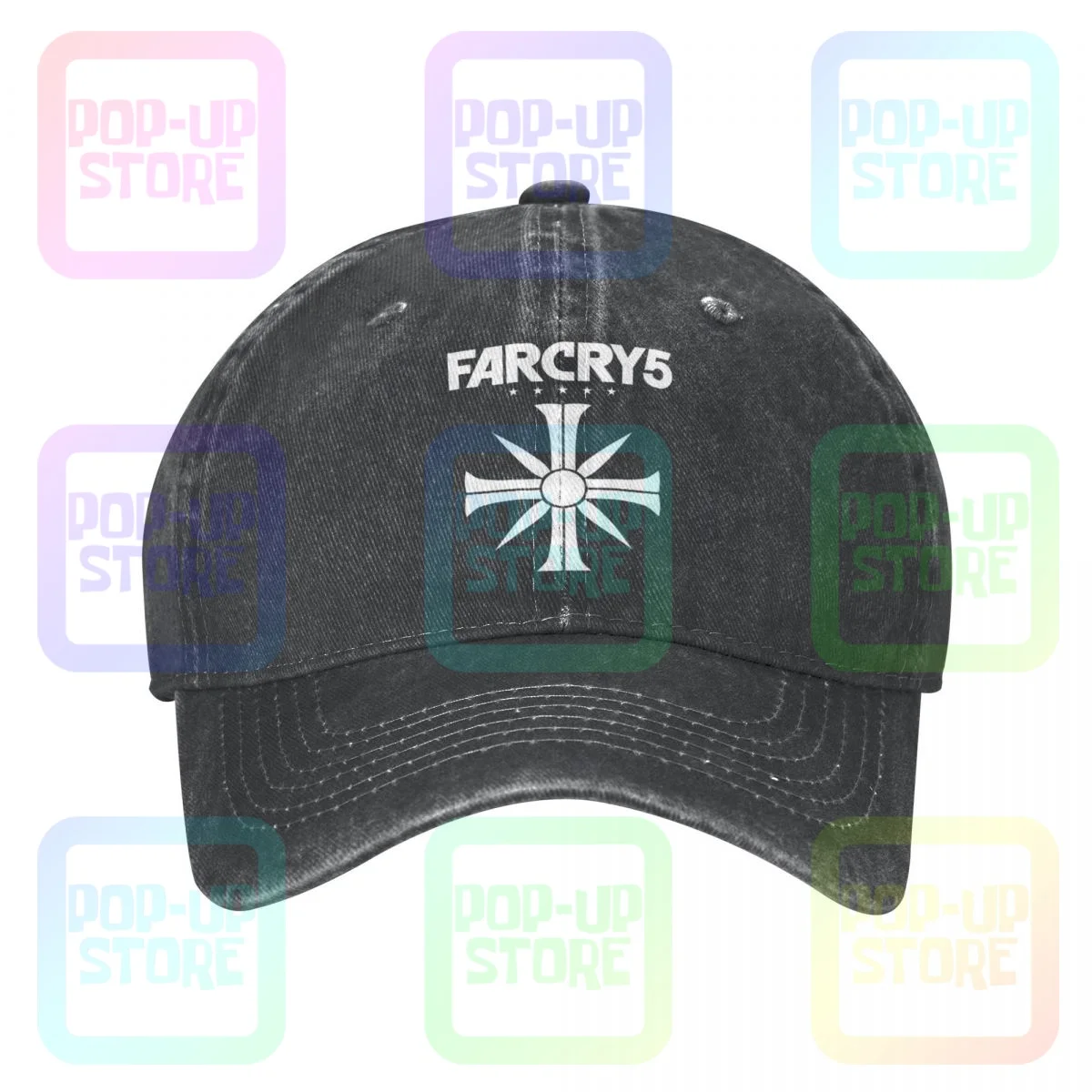 Far Cry 5 Berretto Da Baseball In Denim Lavato Cappelli Da Camionista Offerte Calde Premium