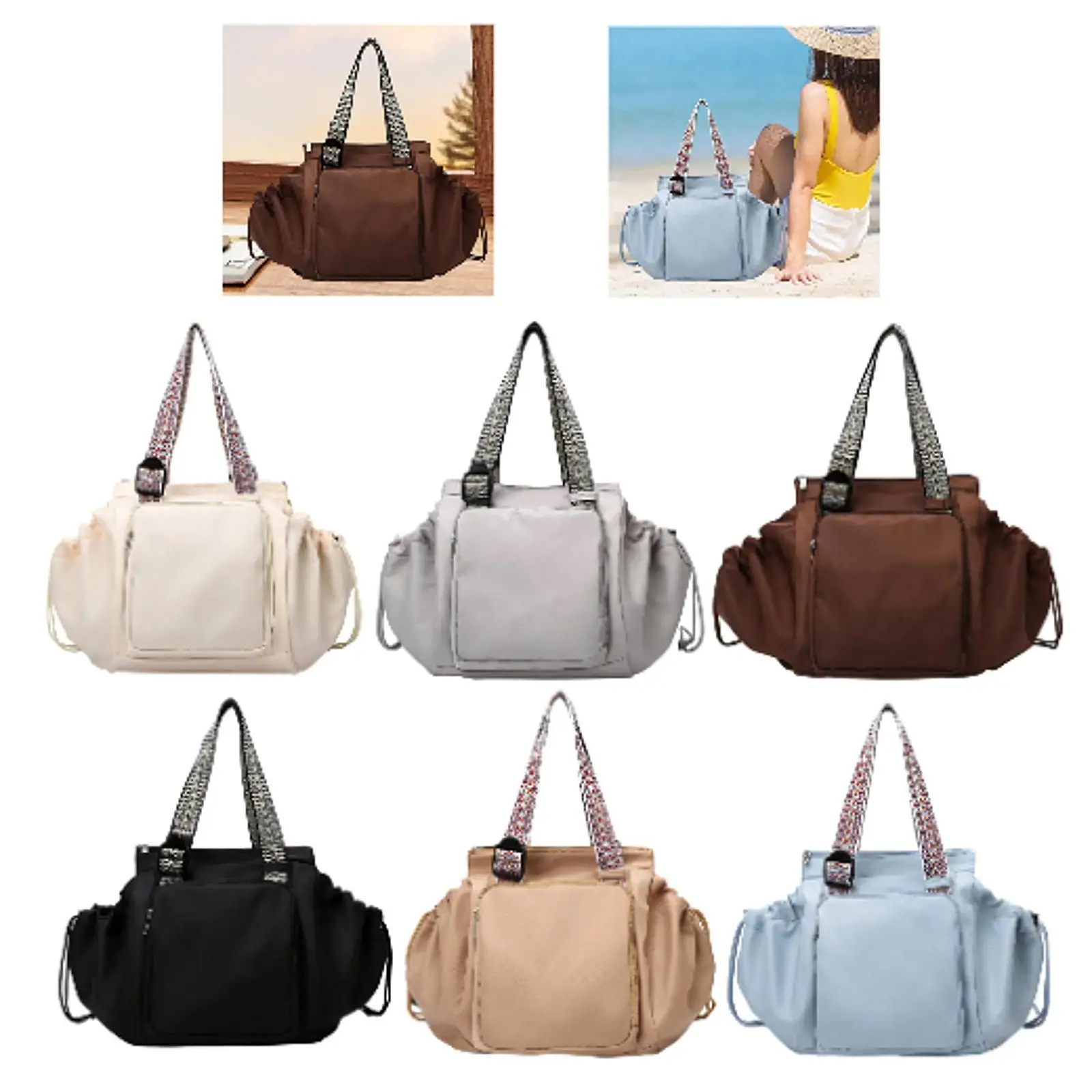 Women Shoulder Bag Fashion Organizer Transformable Cradle Bag Handbag Travel Storage Bag for Street Outdoor Vacation Work Travel
