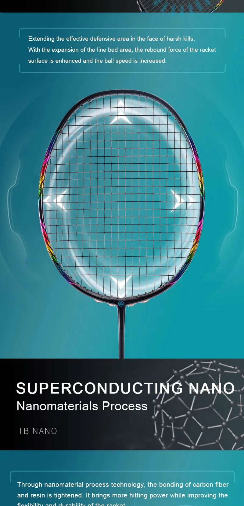 ALP BBQ 2.0 8U Badminton Racket 65g ultra-light Imported G5 T800 carbon fiber Rakets Professional Badminton Racket
