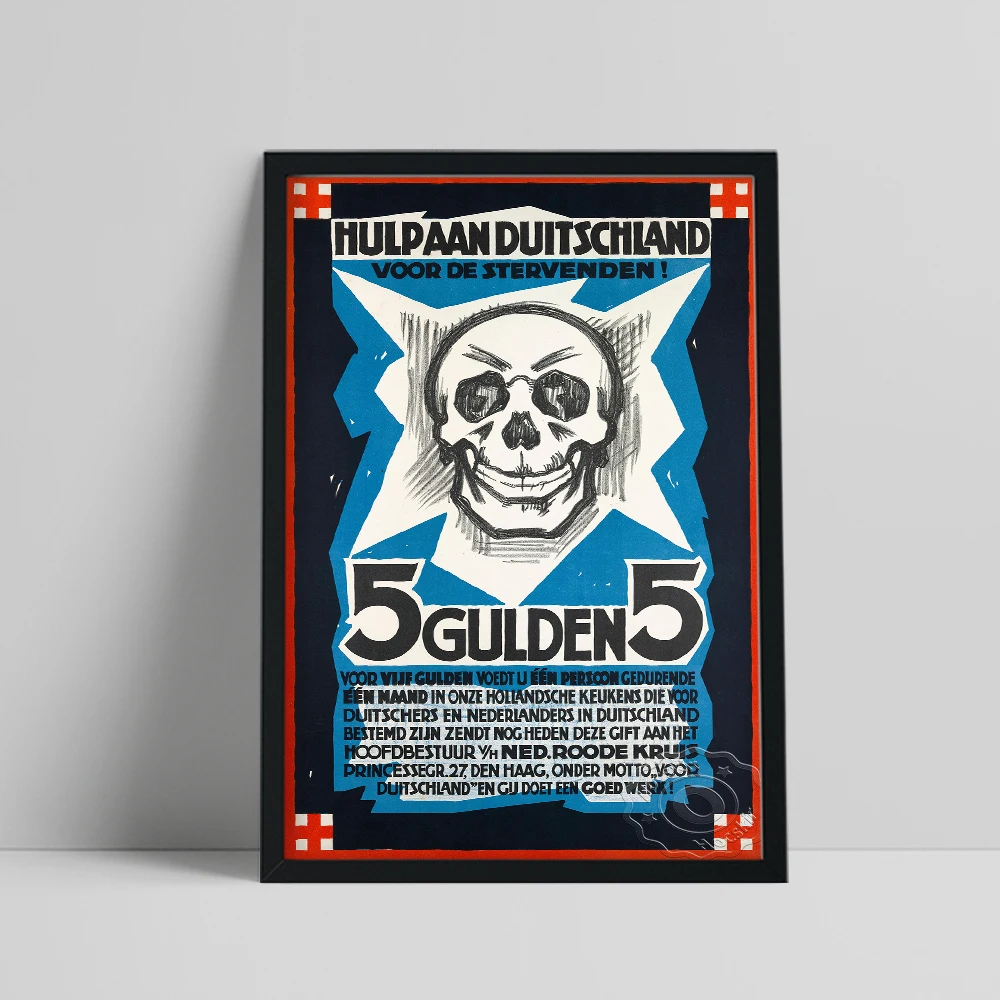 Cer Van Der Vossen Stampa Vintage Art Poster Abstract Skull Canvas Painting Personalizza Decor Wall Stickers