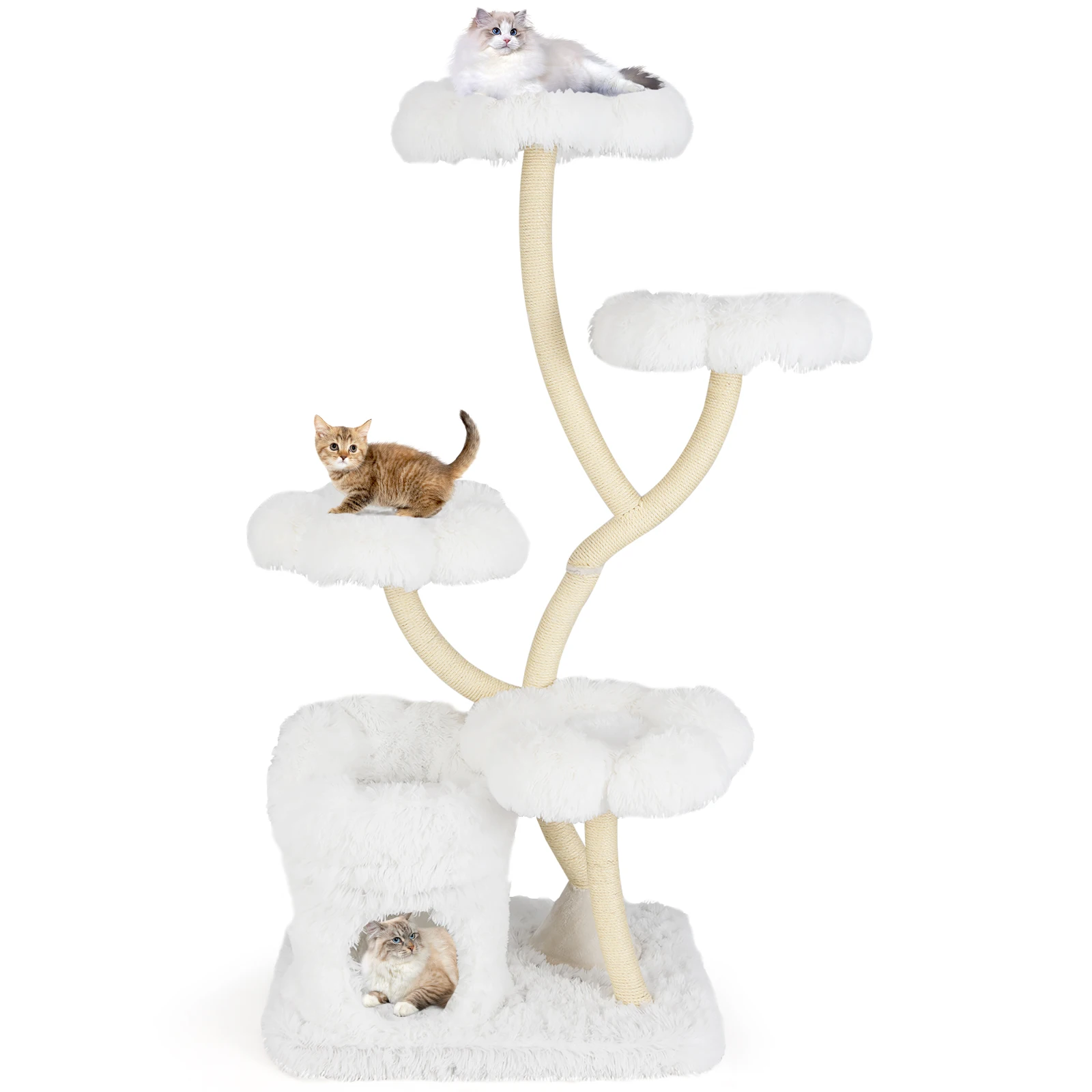 Freestanding Flower Platform Cat Tower 1