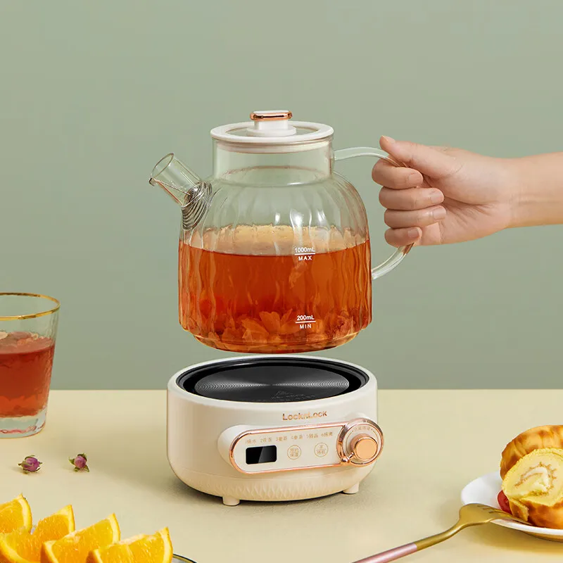 1L Glass Electric Kettle for Tea Maker and Health Pot, Office and Home Use 220V