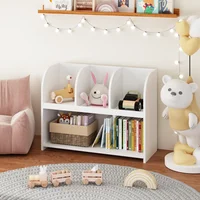 Kids Bookcase with 4 Compartments, Storage Bookshelf, Kids Room, Playroom, Nursery Toy Organizer Kids Bookshelf 1