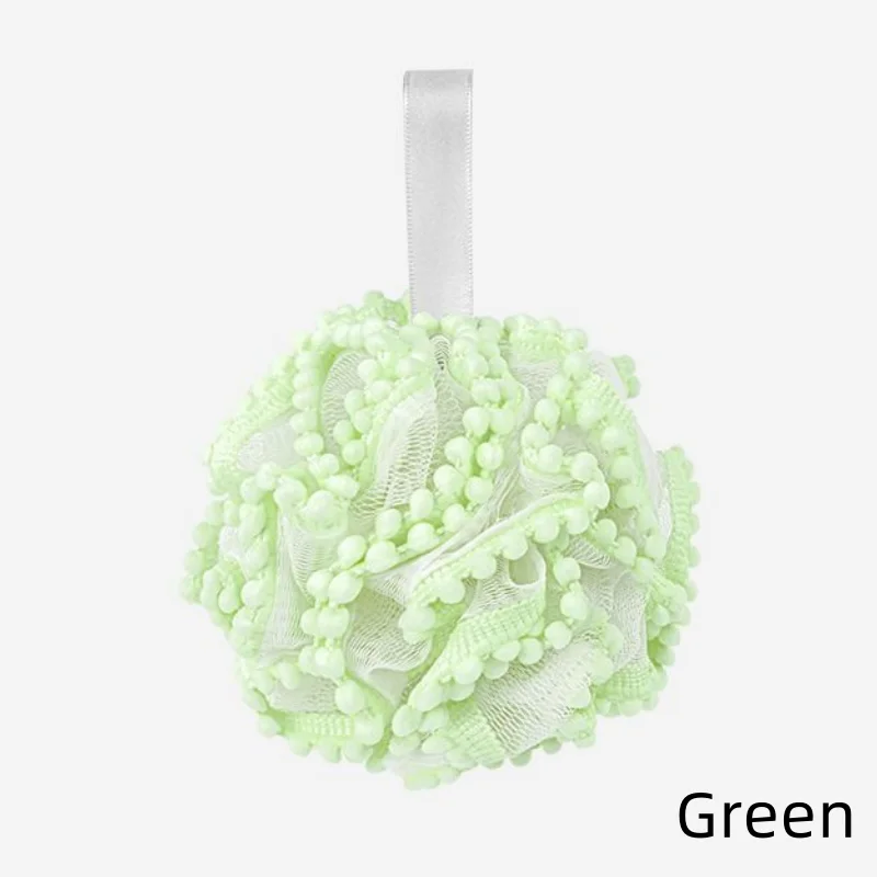 Description Picture 3 of itemSoft Mesh Bath Sponge Balls Skin Cleaning Brush Shower Puff Body Cleaner Exfoliating Scrubbers Bath Flower Bathing Accessories