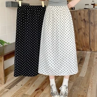 High Waist A-Line Plus Size Skirts 2026 Summer Casual Thin Oversized Skirt Fashion Polka Dot Sunscreen Skirt - Image 5