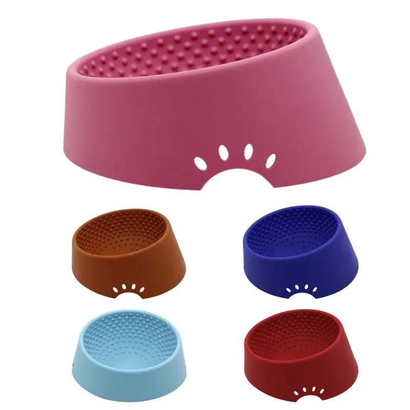 

Elevated Cat Food Bowl Pet Food Water Bowl Anti Vomiting Cat Dish Reusable Silicone Pet Feeder Drinking Eating Feeder supplies