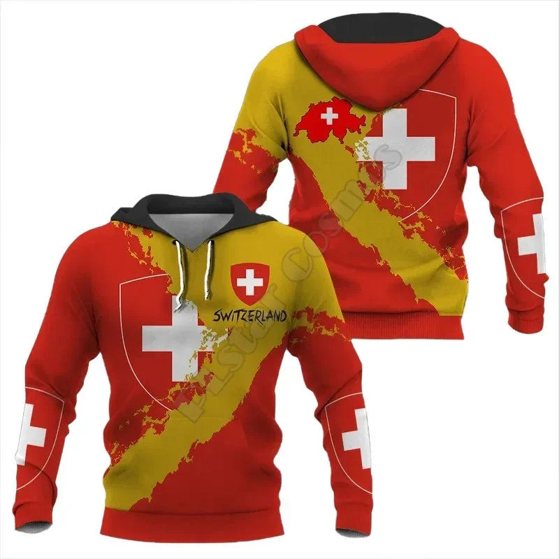 Hoodie de Pays de Sweden printed in 3D for men and women, PVD sweater, Cosplay Olympic, fashionable hooded sweatshirts 3