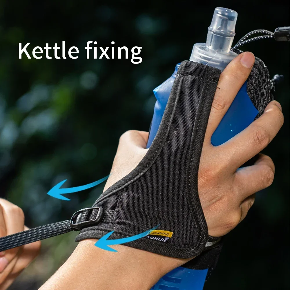 AONIJIE A7108 Sports Handheld Water Bottle Bag Can Hold Mobile Phone 500ml Soft Water Bottle Suitable for Marathon Race Running