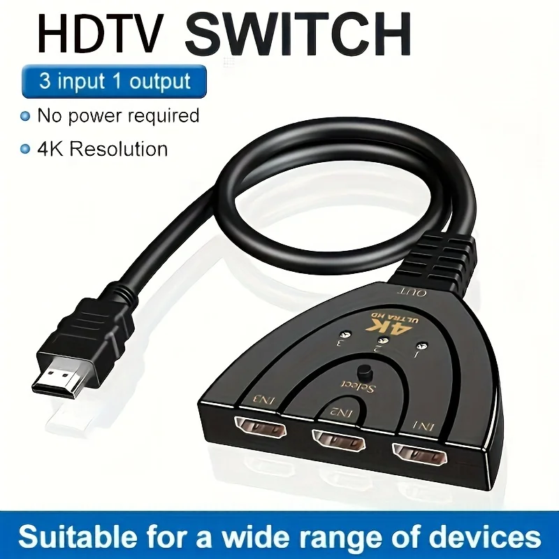 HDMI splitter 3til1 4K