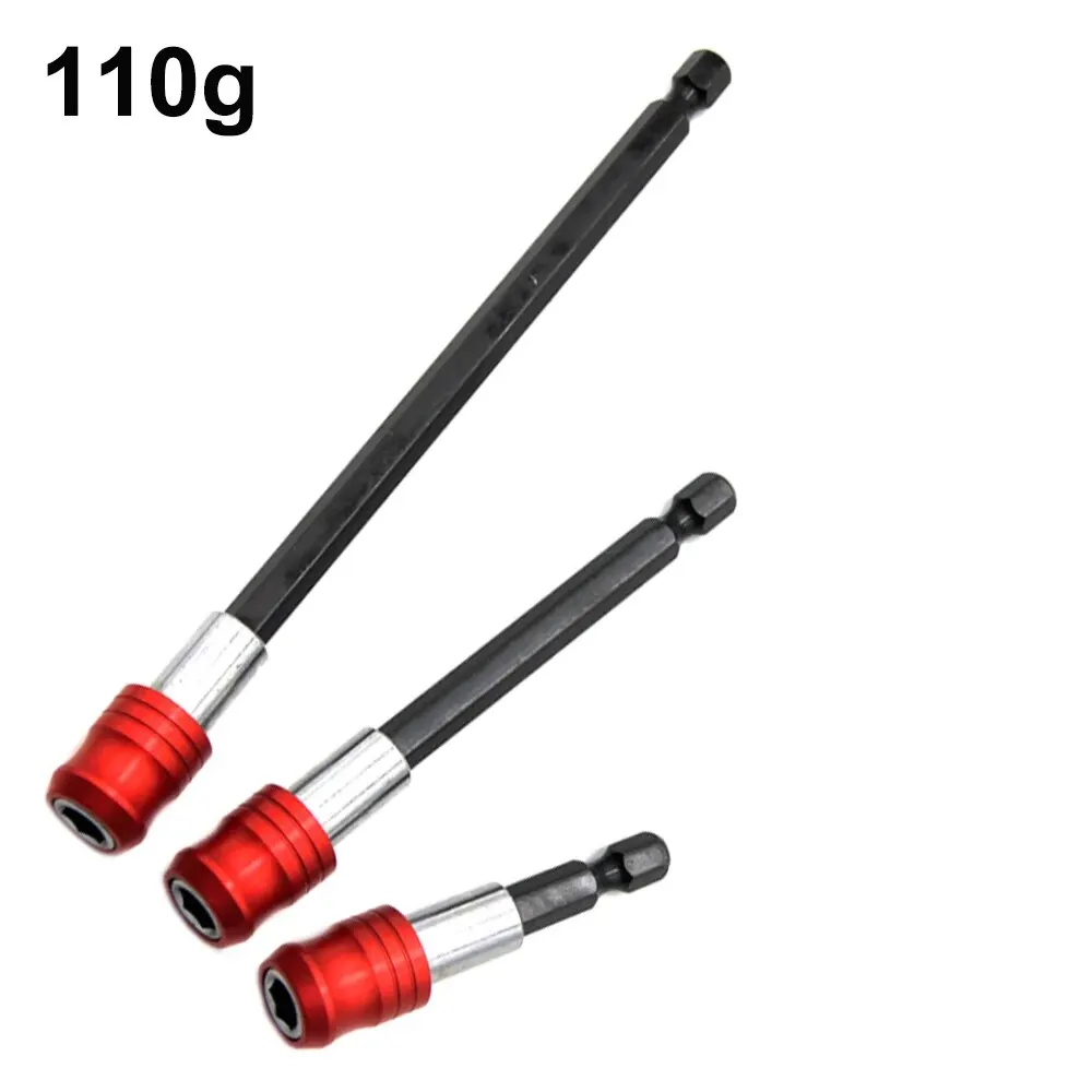 Hexagonal Handle Red Three Piece Set Quick Release Self-locking Extension Rod 60/100/150mm Screwdriver Head Extension Rod